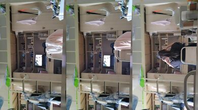 【小土豆】巨乳大学生下海，宿舍直播~超级大奶子，正宗大学生，宿舍还有人，爽到喷水 (3)